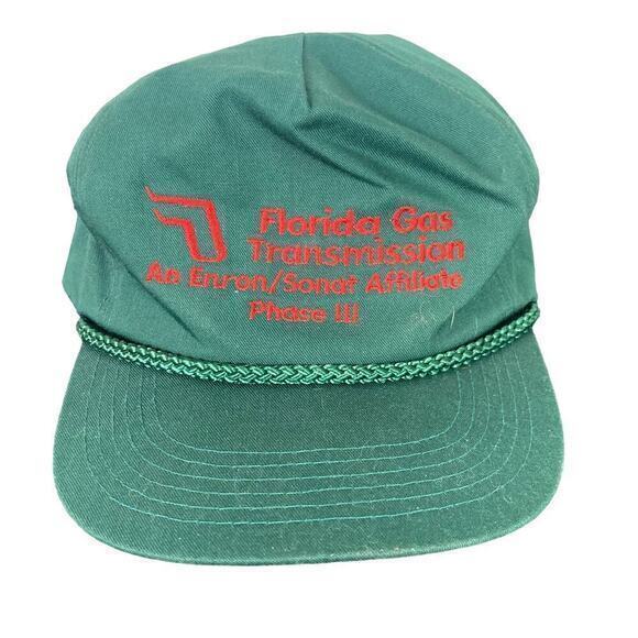 Vintage Florida Gas Transmission Trucker‎ Snapback Hat Cap Mens Green - Picture 1 of 10